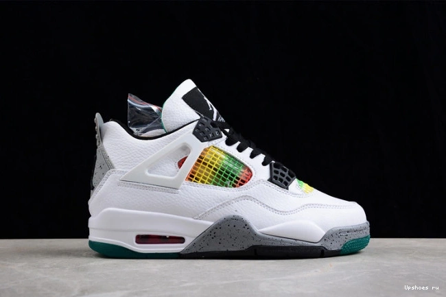 Rasta Lucid AQ9129-100 Jordan 4 Green Retro 0717
